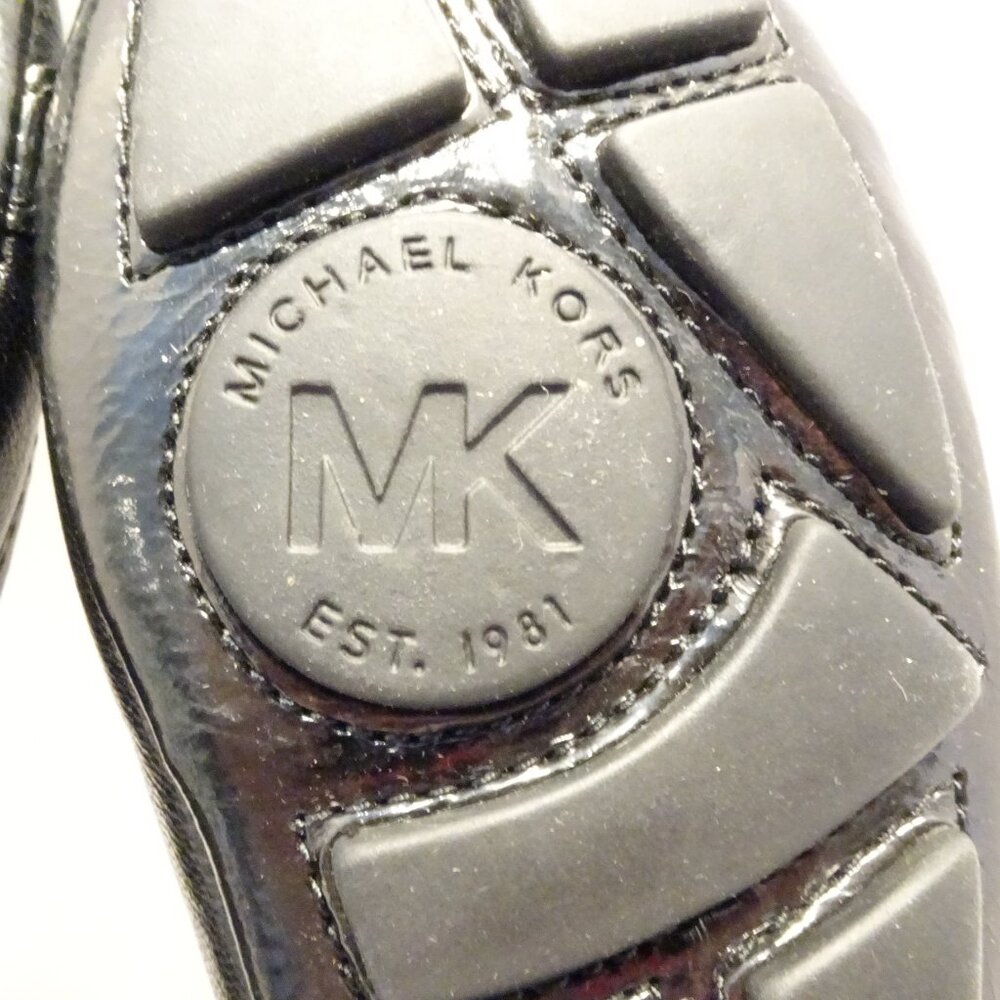 Michael Kors Fulton Moc Flats Black Leather w/ Black Hardware Womens size 5 - Picture 6 of 6